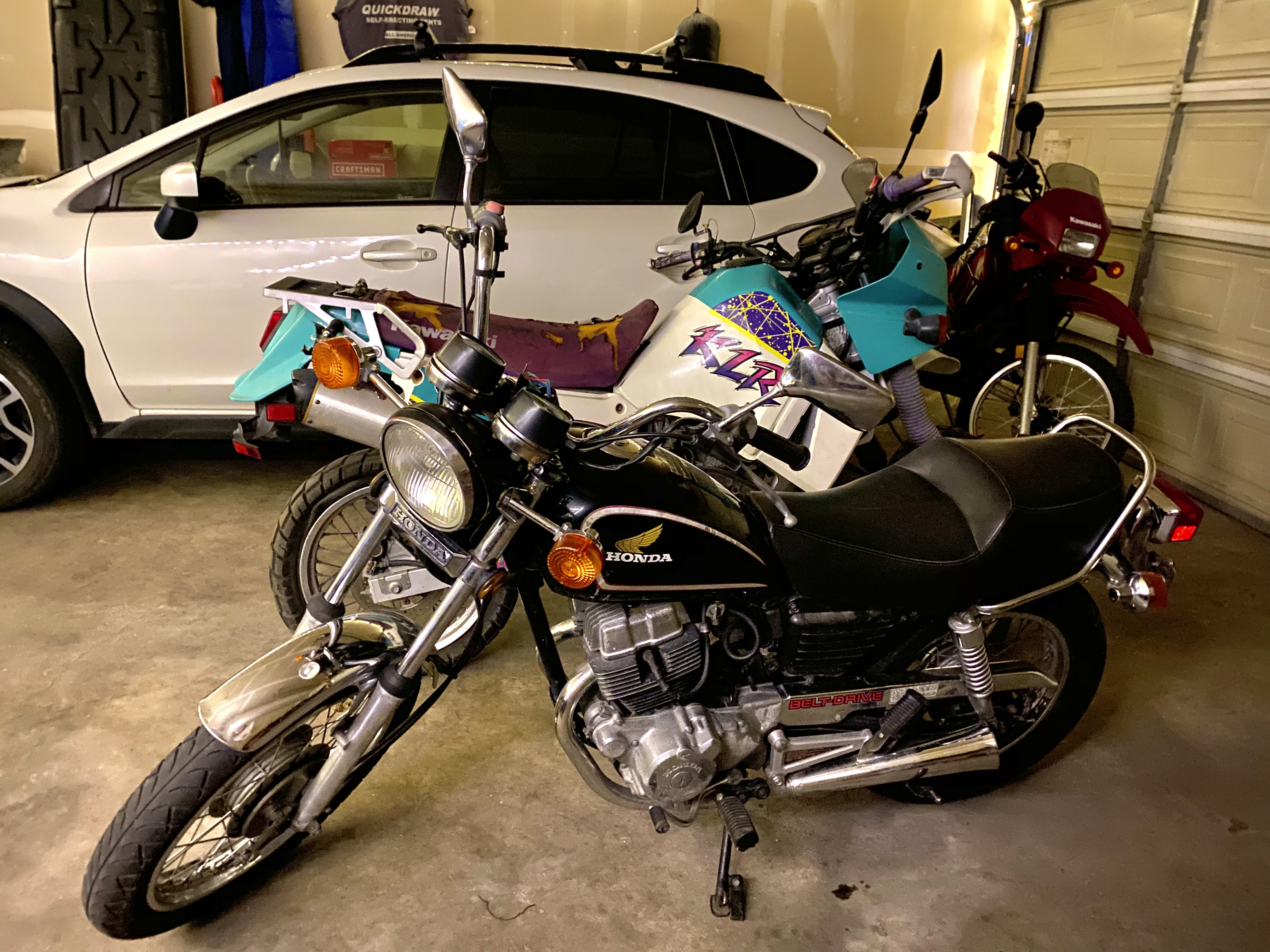 KLR and Honda CM250C